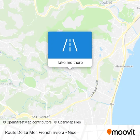 Route De La Mer map