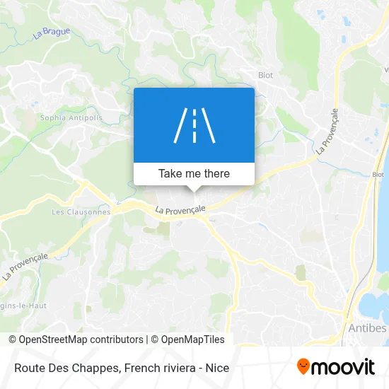 Mapa Route Des Chappes