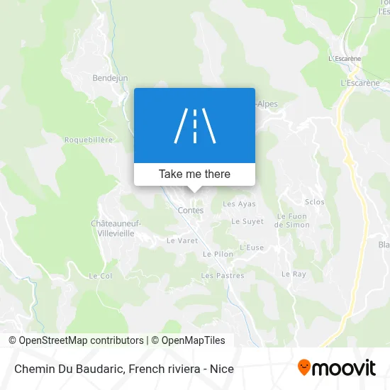 Chemin Du Baudaric map