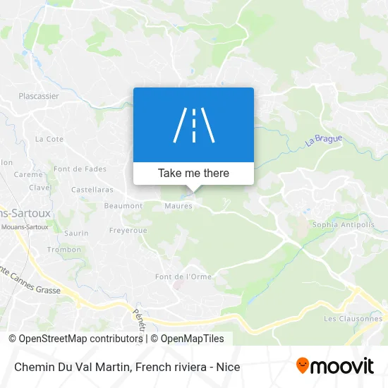 Chemin Du Val Martin map