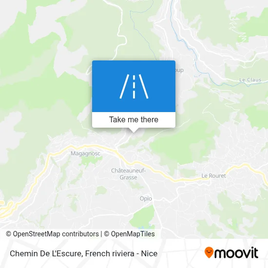 Chemin De L'Escure map