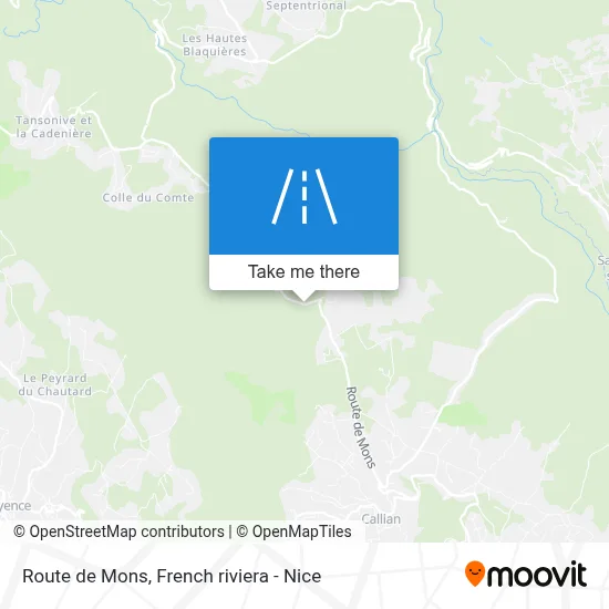 Route De Mons map
