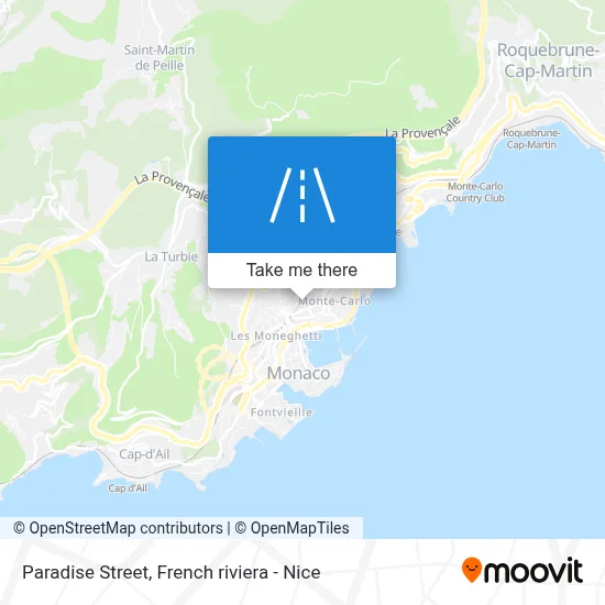 Mapa Rue Paradis