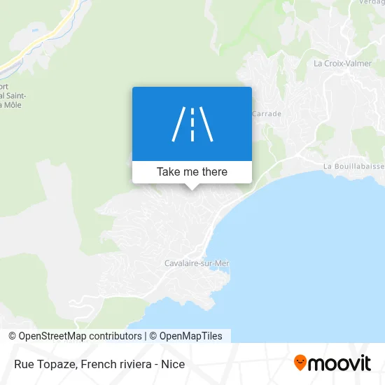 Rue Topaze map