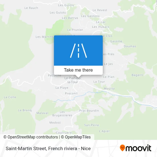 Mapa Rue Saint-Martin