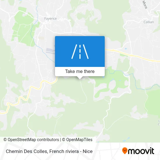Chemin Des Colles map