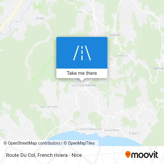 Route Du Col map