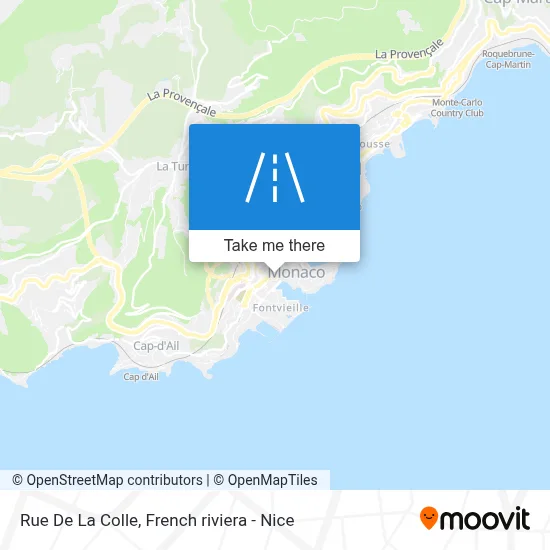 Rue De La Colle map