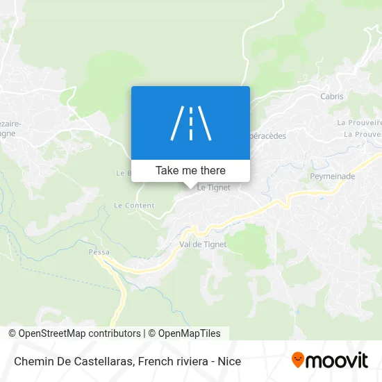 Chemin De Castellaras map