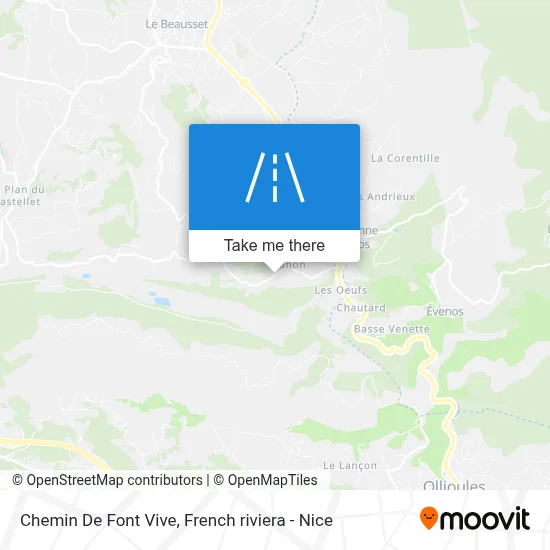 Chemin De Font Vive map