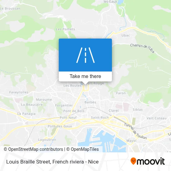 Mapa Rue Louis Braille