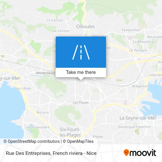 Rue Des Entreprises map