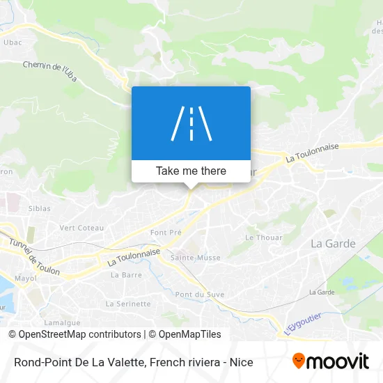 Rond-Point De La Valette map