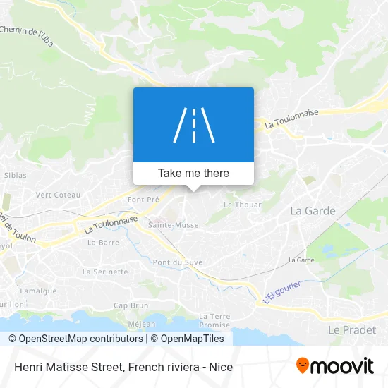 Rue Henri Matisse map