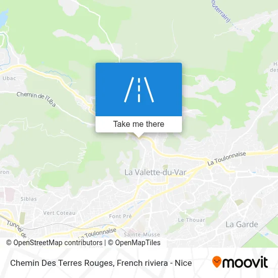 Mapa Chemin Des Terres Rouges