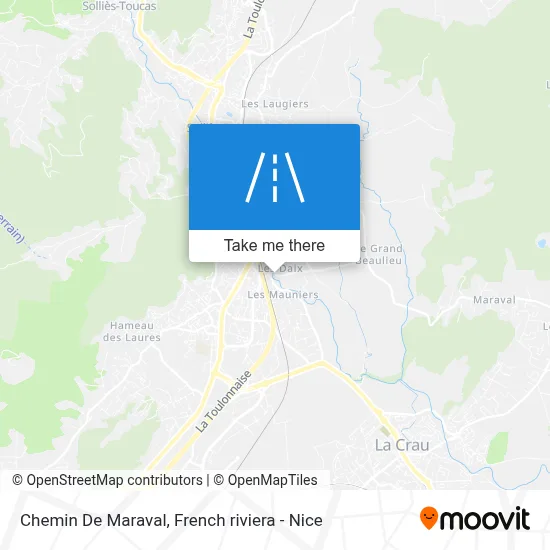 Chemin De Maraval map