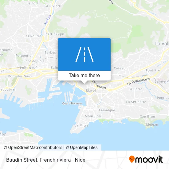 Mapa Rue Baudin