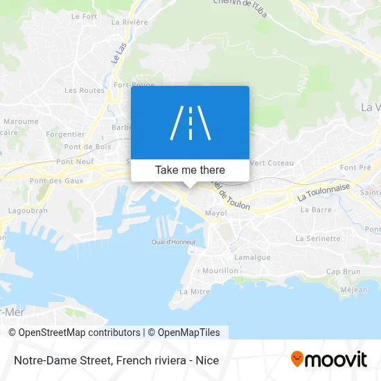 Mapa Rue Notre-Dame