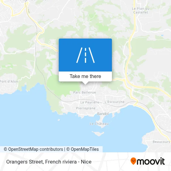 Mapa Rue Des Orangers