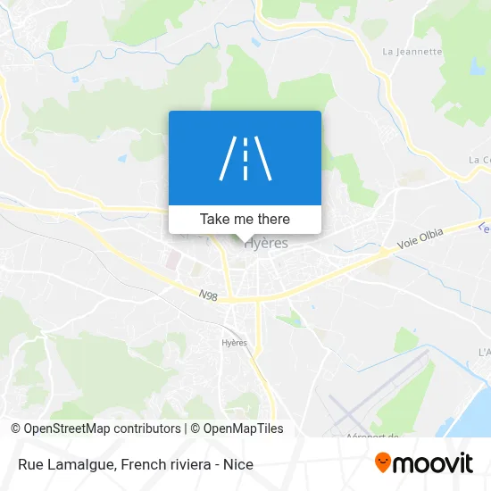 Mapa Rue Lamalgue