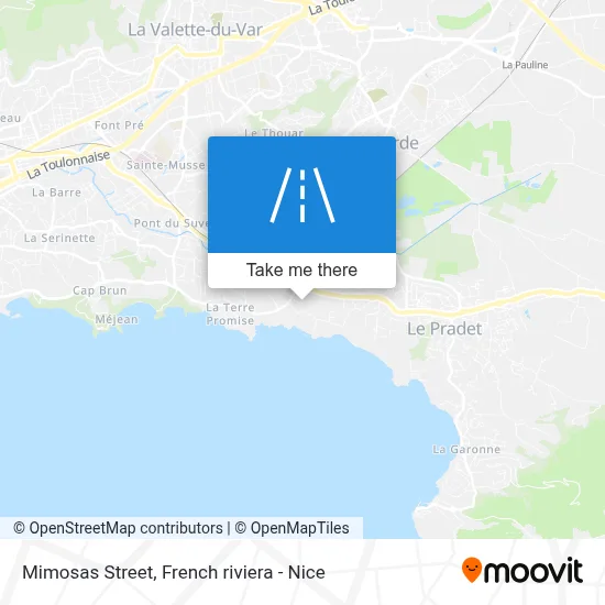 Rue Des Mimosas map