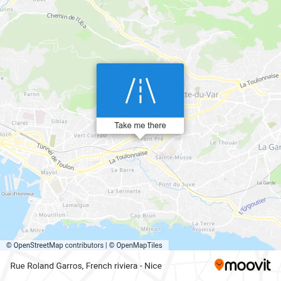 Rue Roland Garros map
