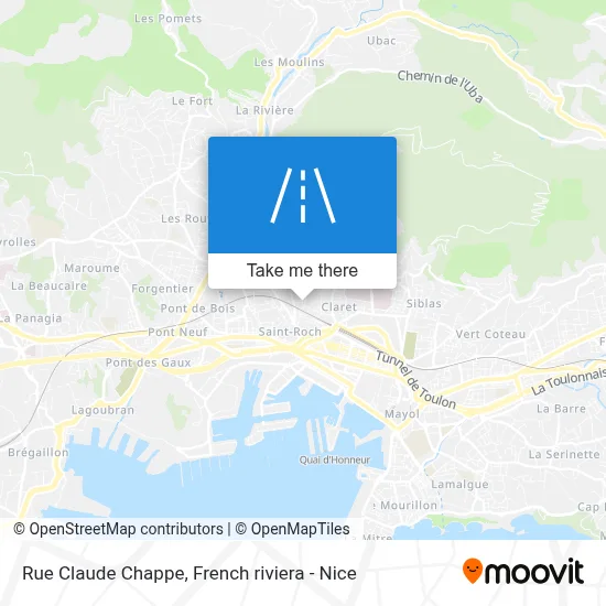 Mapa Rue Claude Chappe
