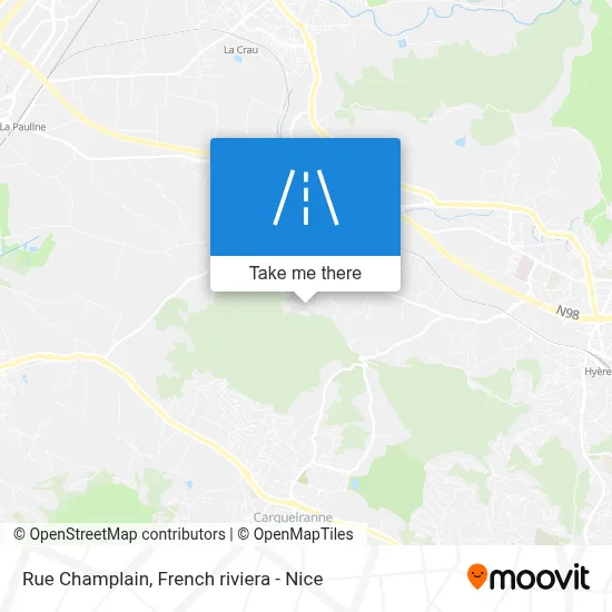 Mapa Rue Champlain