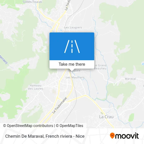 Chemin De Maraval map