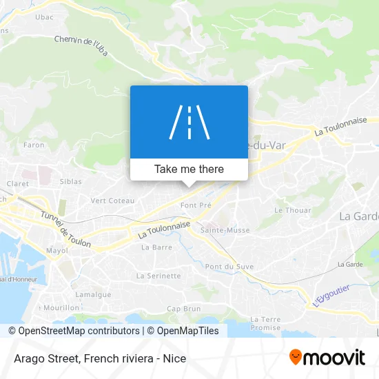 Rue Arago map