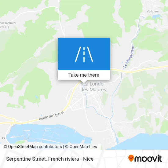 Rue Serpentine map