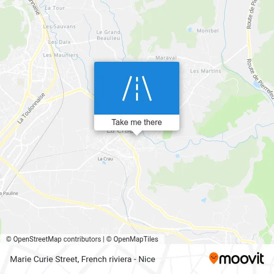 Mapa Rue Marie Curie