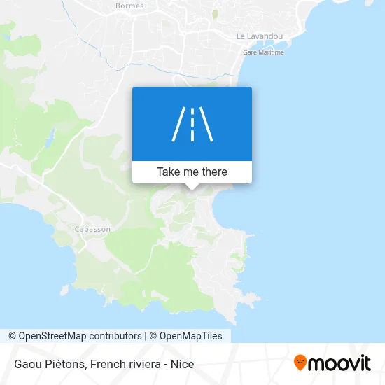 Gaou Piétons map