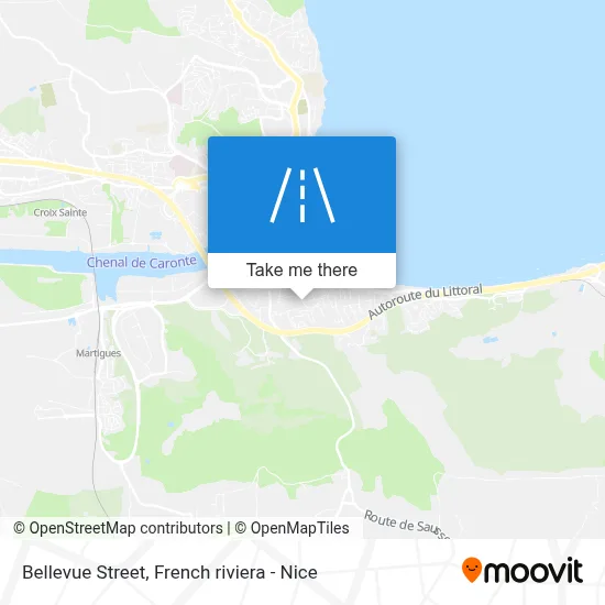 Mapa Rue Bellevue