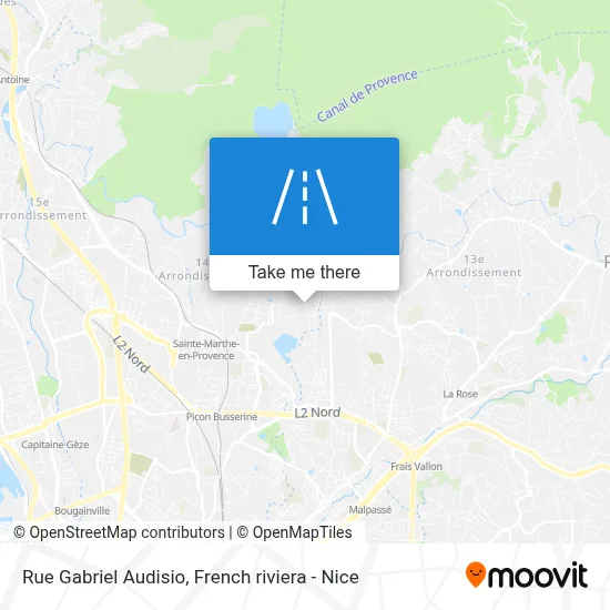Mapa Rue Gabriel Audisio