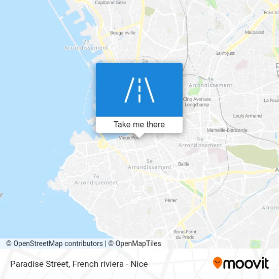 Mapa Rue Paradis