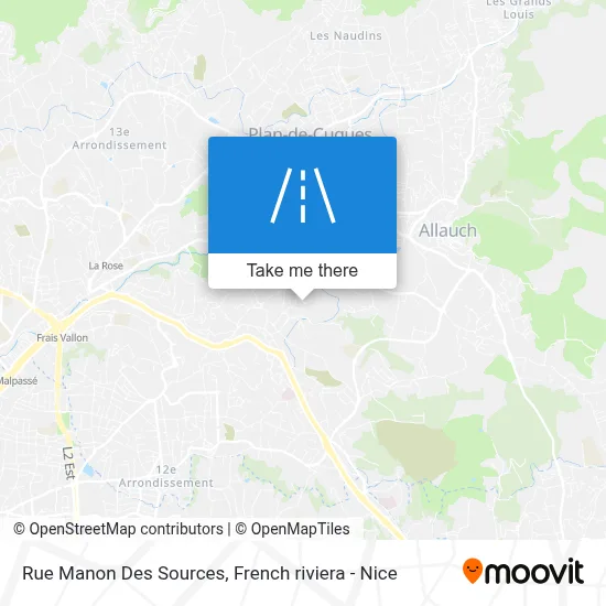 Rue Manon Des Sources map