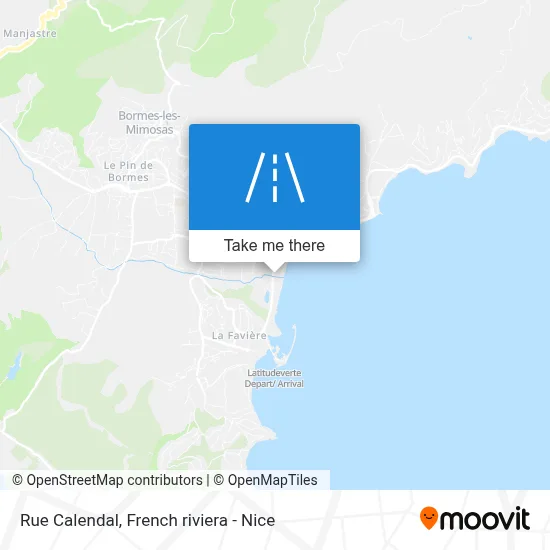 Rue Calendal map