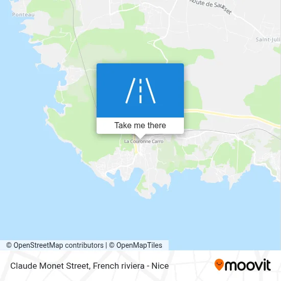 Mapa Rue Claude Monet