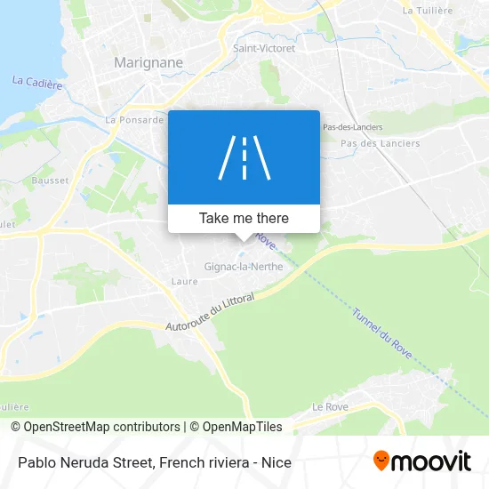 Rue Pablo Neruda map