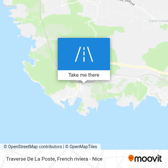 Traverse De La Poste map