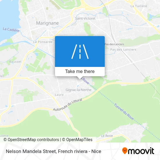 Rue Nelson Mandela map