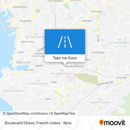 Boulevard Chave map