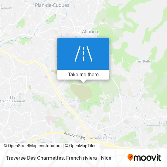 Traverse Des Charmettes map
