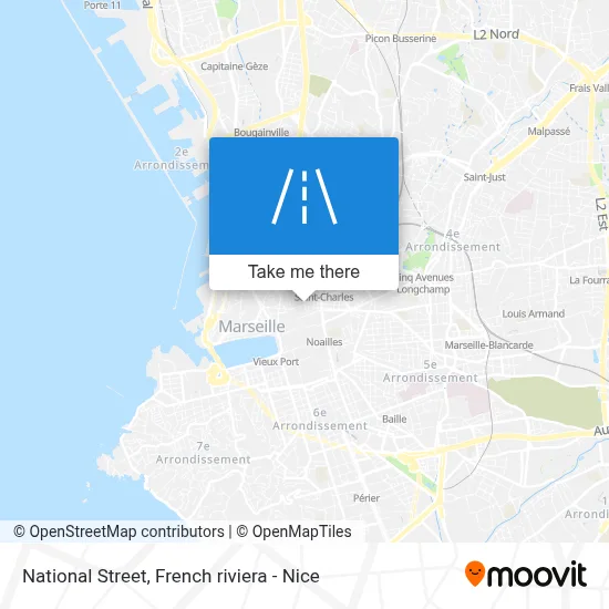 Mapa Rue Nationale