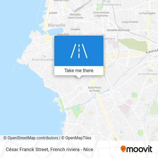 Rue César Franck map