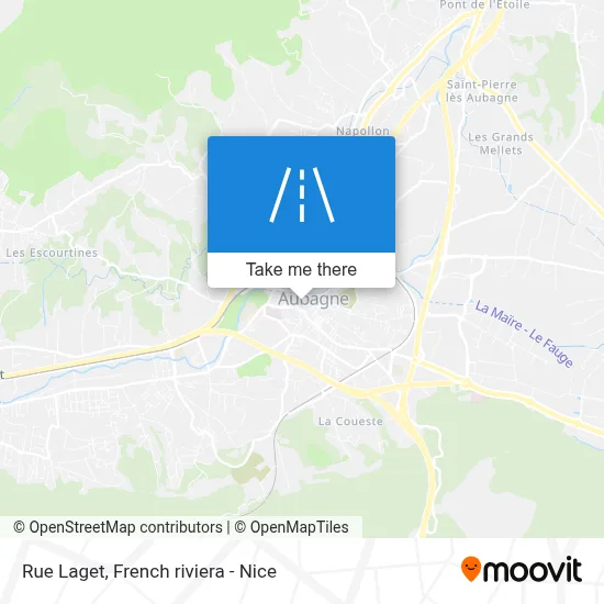 Mapa Rue Laget