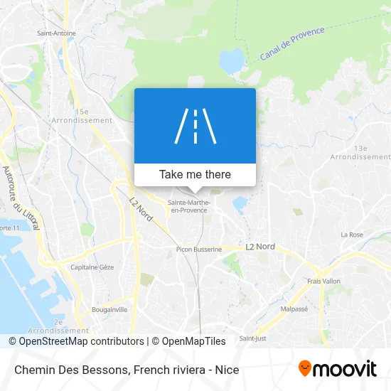 Chemin Des Bessons map