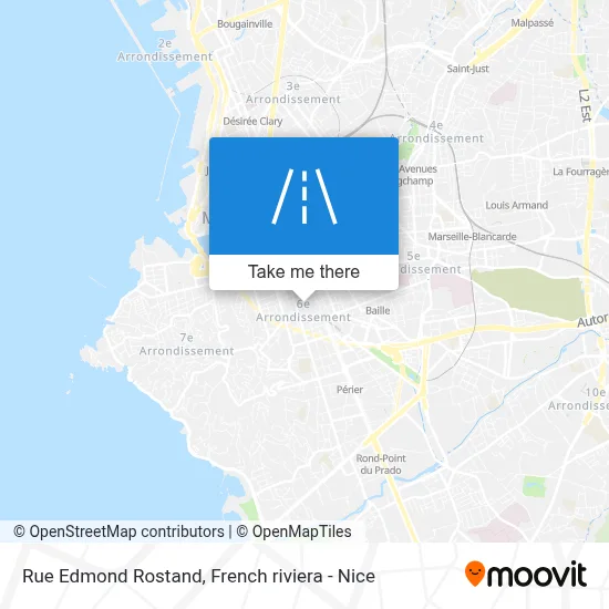 Mapa Rue Edmond Rostand