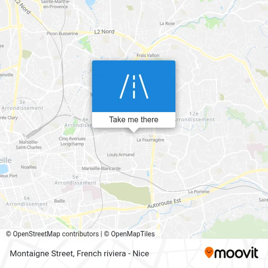 Rue Montaigne map